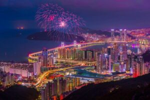韓国の夜景