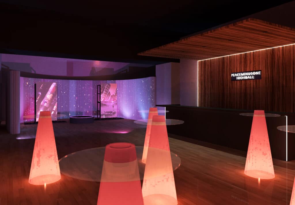 PEACEMINUSONE HIGHBALL POPUP STORE