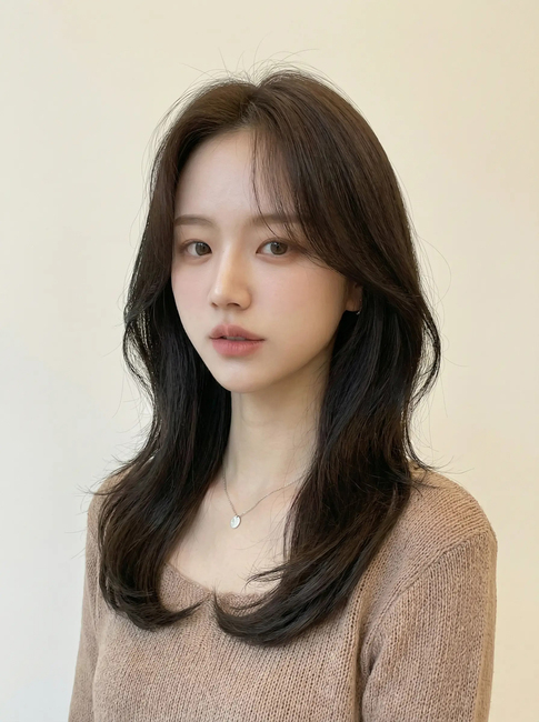 韓国レイヤーカット
